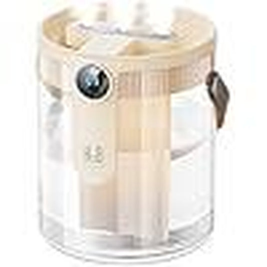 Smart Humidifiers for Bedroom, Rechargeable Top Fill Humidifier with Night Light, 1.4L Cool Mist Humidifier for Office Home Plant and Baby, 3-Speed Mist Control, Quiet, Auto Shut-Off Durable Automatic